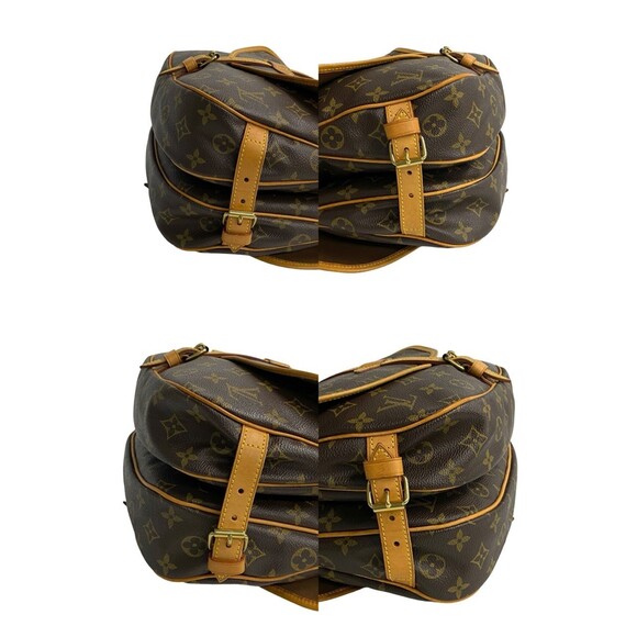 LOUIS VUITTON Authentic Brown Monogram Leather Pochette Shoulder Bag - Picture 6 of 9